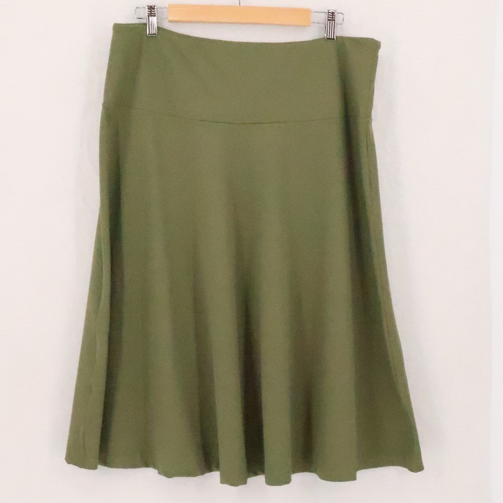 PLUXE Athletic Midi Skirt Size XXL Olive Green Golf Tennis NWOT Pickle Ball‎